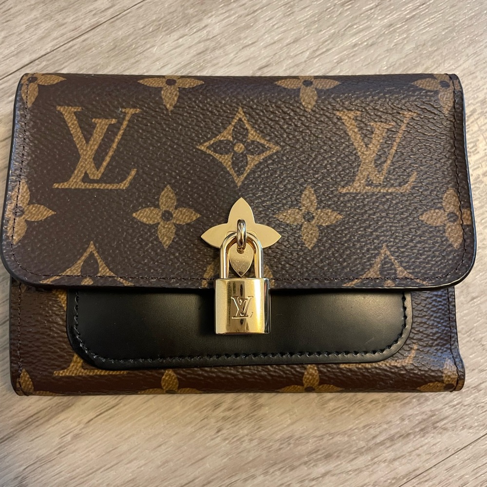 Louis Vuitton Flower Monogram and Noir compact waller